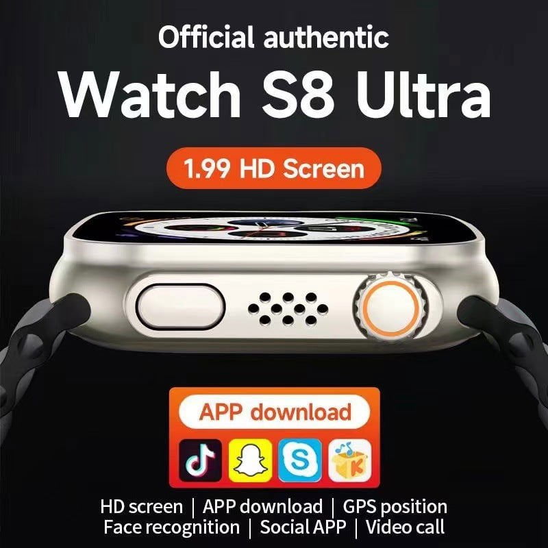 LovelyRLovely S8 Card Smart Watch 199-inch Large Scree LovelyRLovely 199-inch Large Screen S8 Card Smart Watch