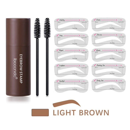 LovelyRLovely Seal Eyebrow Powder Stick Light brown / 1PC LovelyRLovely Seal Eyebrow Powder Stick + Eyebrow Card Eyebrow Trimming Eyebrow Pencil Stick