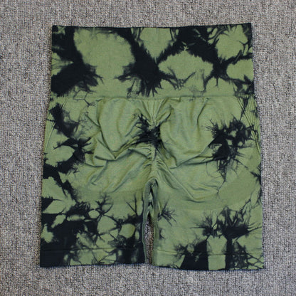 LovelyRLovely Sexy High-waisted Hip-lifting Leggings Army Green / L LovelyRLovely Tie-dye Printed Sexy High-waisted Hip-lifting Leggings Shorts