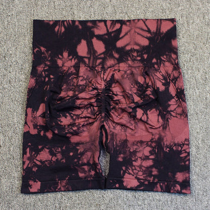 LovelyRLovely Sexy High-waisted Hip-lifting Leggings Saucy Red / L LovelyRLovely Tie-dye Printed Sexy High-waisted Hip-lifting Leggings Shorts