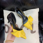 LovelyRLovely shoes Yellow / 37 LovelyRLovely Women's Leather Ruffles Pumps