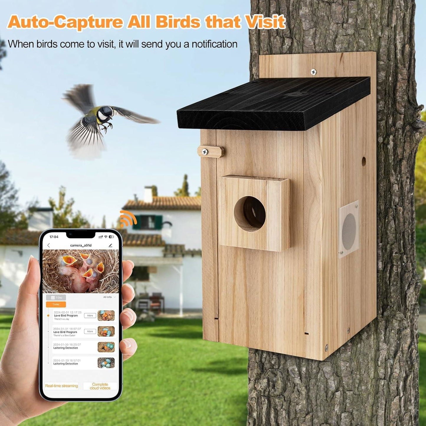 LovelyRLovely Smart Bird House With Camera,3MP Birdhou Bird House LovelyRLovely Smart Bird House With 3pm Camera