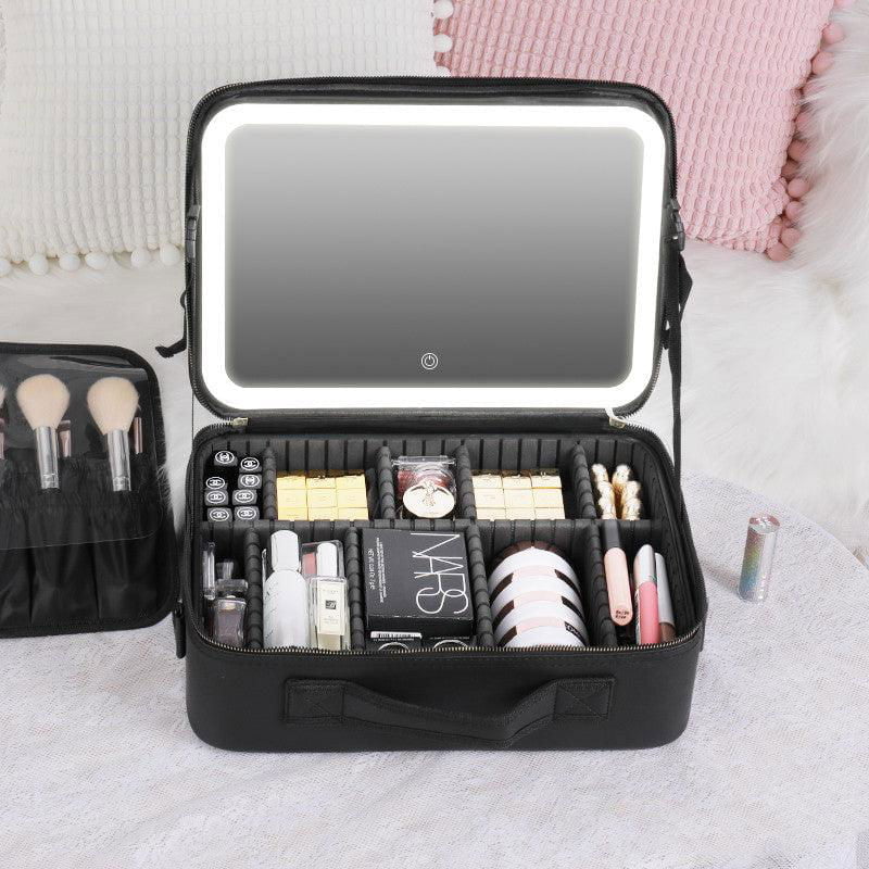 LovelyRLovely Smart LED Cosmetic Case With Mirror Cosm White / 12inches / USB LovelyRLovely Smart LED Large Cosmetic Case With Mirror