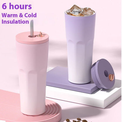 LovelyRLovely Straw Thermal Insulation Cup Outdoor Lei LovelyRLovely Straw Thermal Insulation Cup