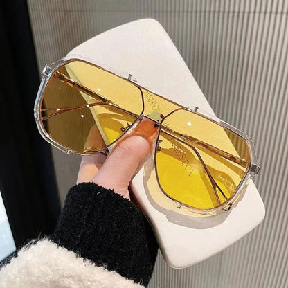 LovelyRLovely sunglasses Clear-Yellow / As the picture LovelyRLovely Women's Oversized Sunglasses