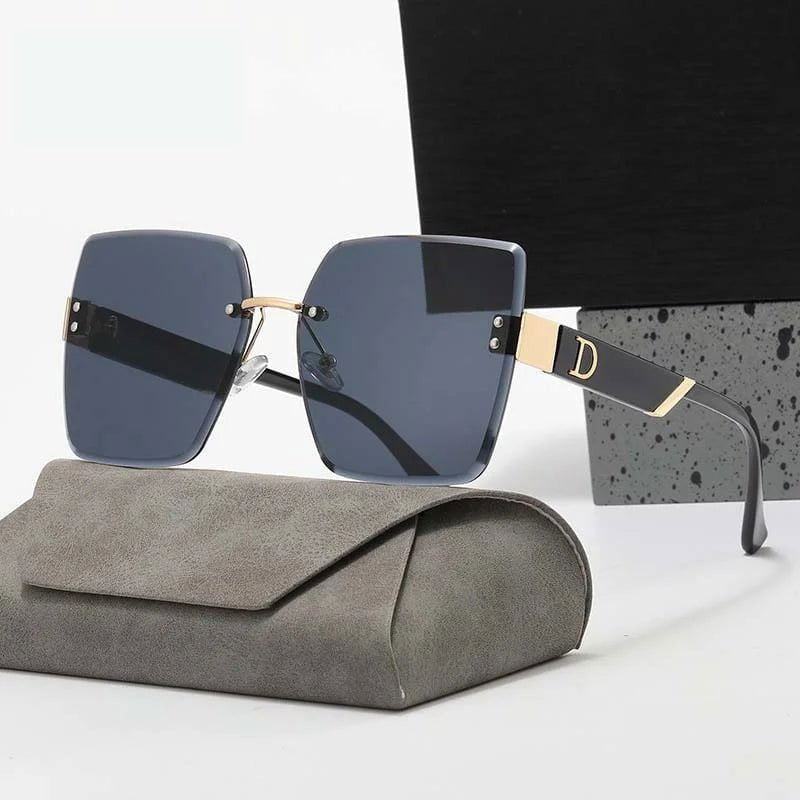 LovelyRLovely sunglasses Gold Gray / other LovelyRLovely Women's Rimless Square Sunglass