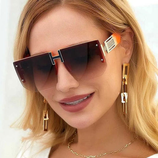 LovelyRLovely sunglasses LovelyRLovely Luxury Brand Rimless Square Sunglasses