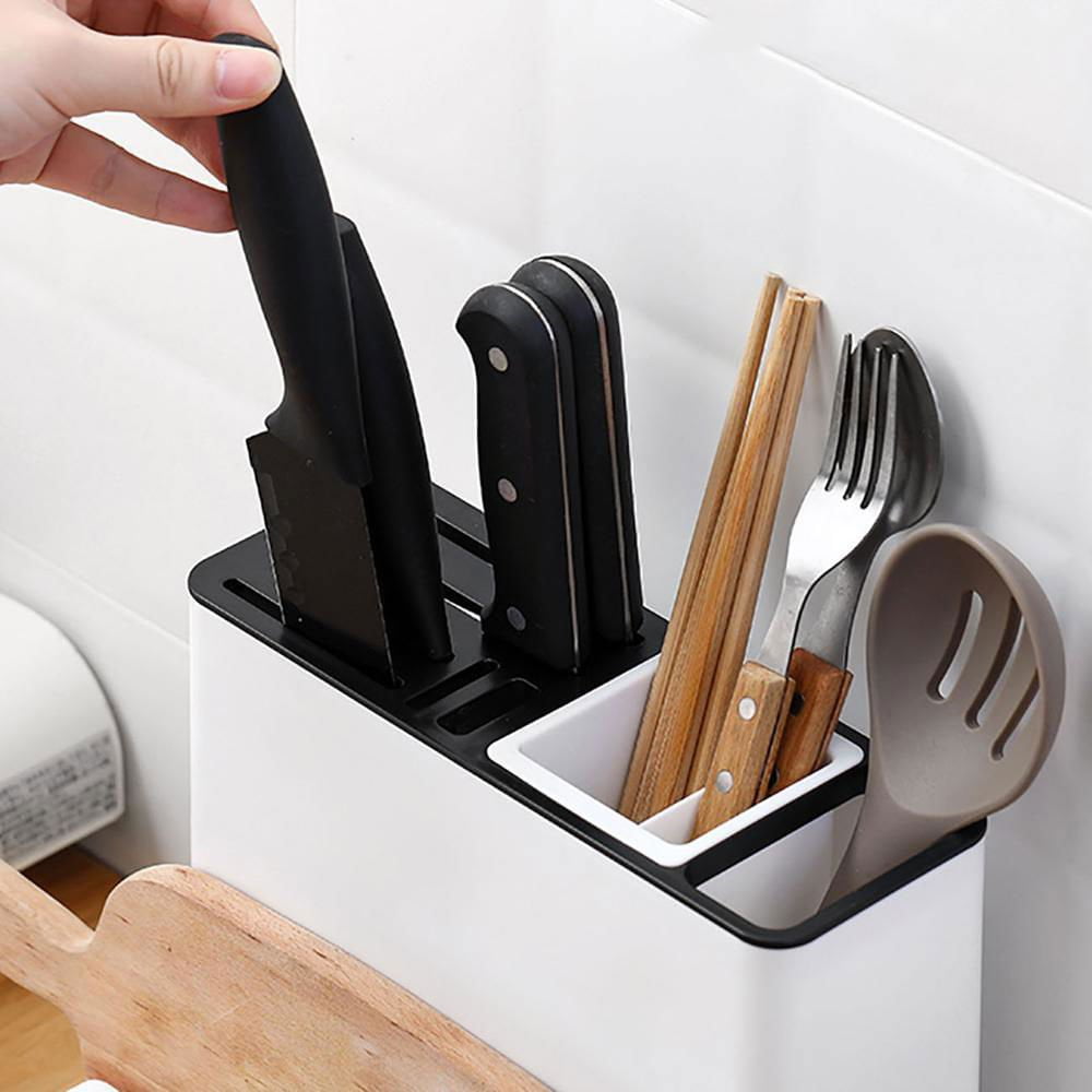 LovelyRLovely Tableware Storage Holders Kitchen Knife White LovelyRLovely Kitchen Knife Plastic Storages Racks