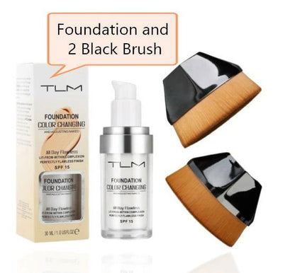 LovelyRLovely Temperature Liquid Foundation 2 Black Brush Set LovelyRLovely Temperature Liquid Foundation Concealer