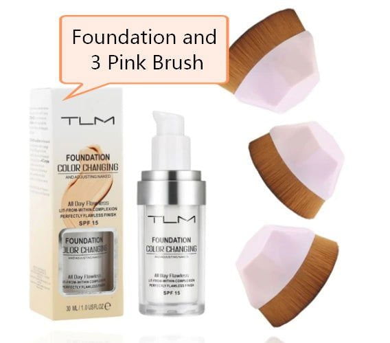 LovelyRLovely Temperature Liquid Foundation 3 Pink Brush Set LovelyRLovely Temperature Liquid Foundation Concealer