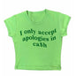 LovelyRLovely top Green / XL LovelyRLovely Women Baby Tees