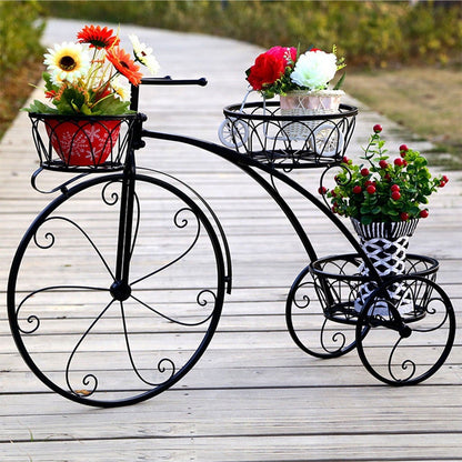 LovelyRLovely Tricycle Plant Stand Flower Pot Cart Hol LovelyRLovely Tricycle Plant Stand Flower Pot Holder Ideal For Home Garden And Patio