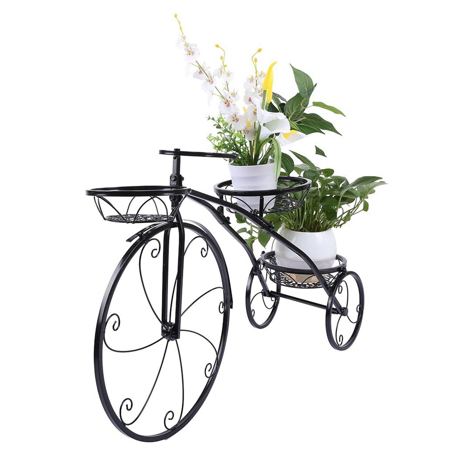 LovelyRLovely Tricycle Plant Stand Flower Pot Cart Hol LovelyRLovely Tricycle Plant Stand Flower Pot Holder Ideal For Home Garden And Patio