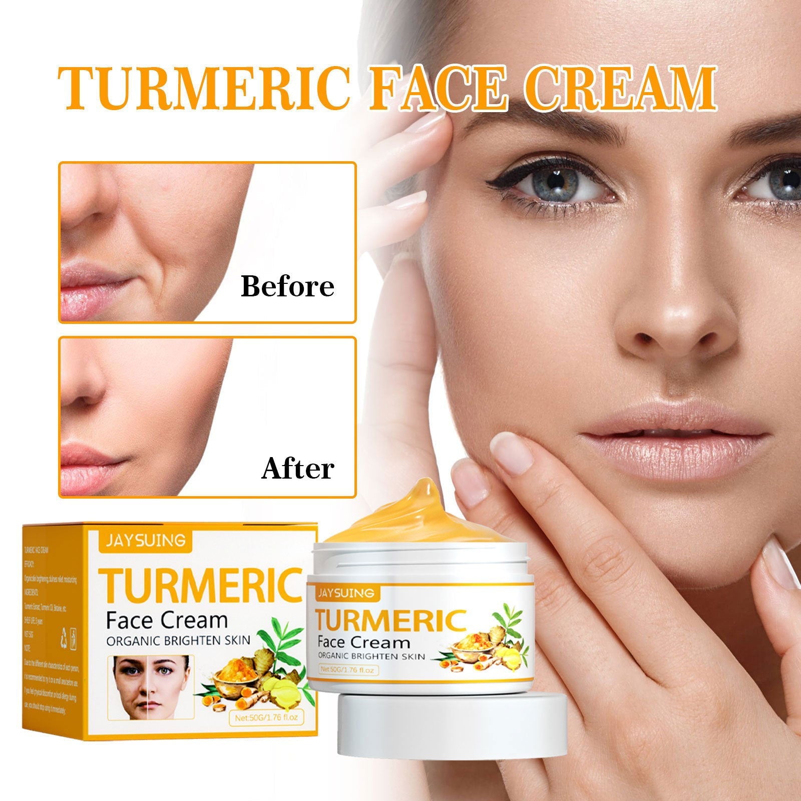 LovelyRLovely Turmeric Fade Wrinkles Firming Skin Beau 50g LovelyRLOVELY Turmeric Fade Wrinkles Firming Cream