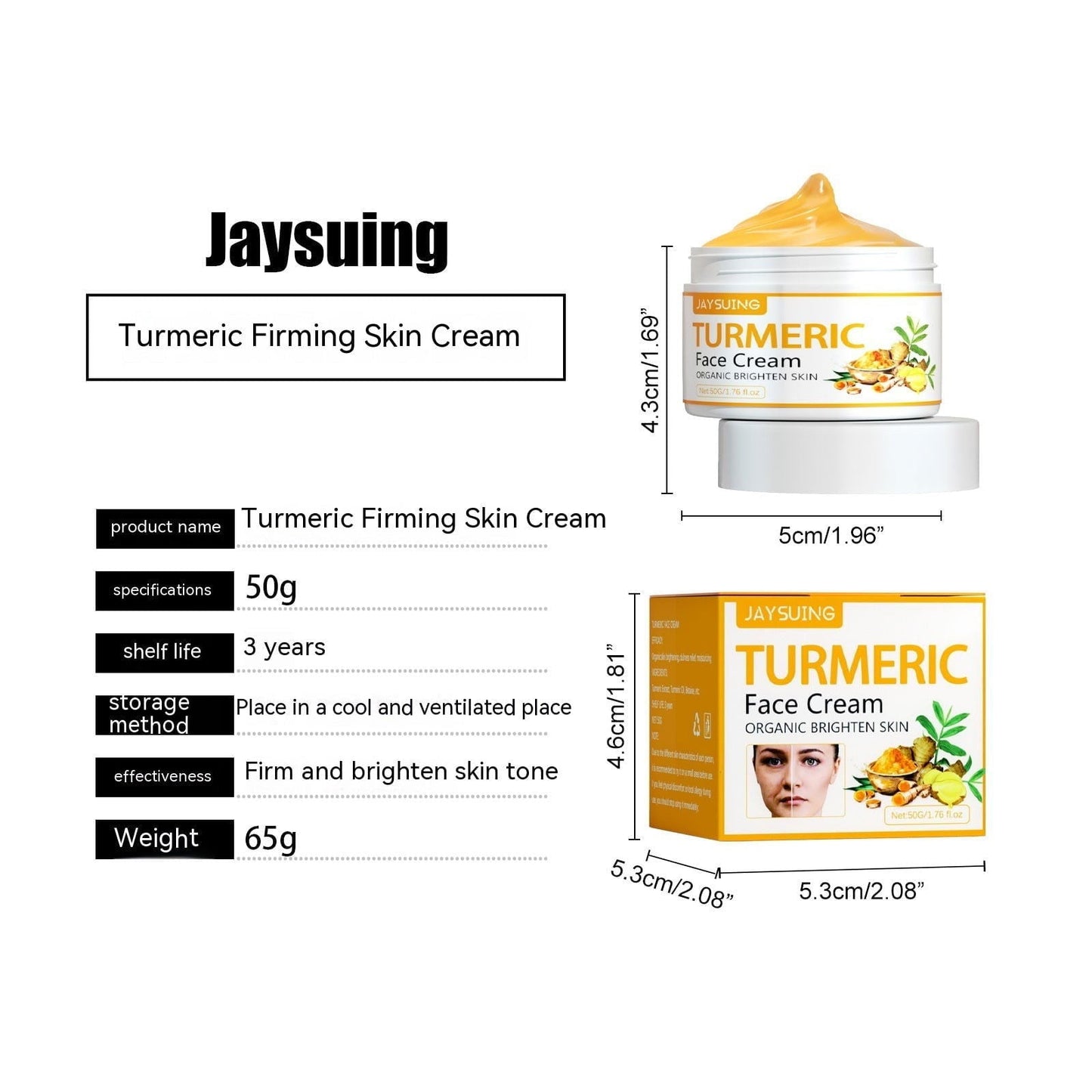 LovelyRLovely Turmeric Fade Wrinkles Firming Skin Beau 50g LovelyRLOVELY Turmeric Fade Wrinkles Firming Cream