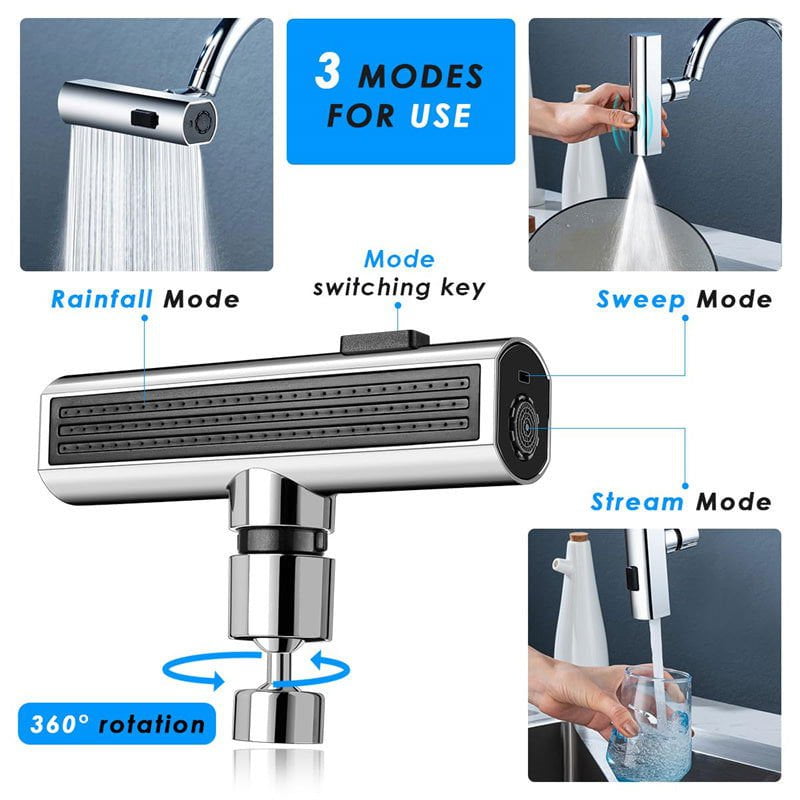 LovelyRLovely Universal Rotating Bubbler Multifunction LovelyRLovely Universal Rotating Bubbler Multifunctional Water Nozzle Extension