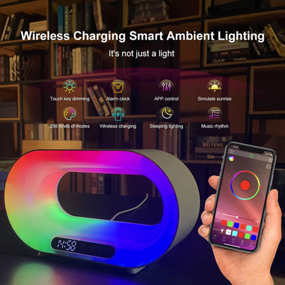 LovelyRLovely USB / White LovelyRLovely Multi-function 3 In 1 APP Control RGB Atmosphere LED Night Light