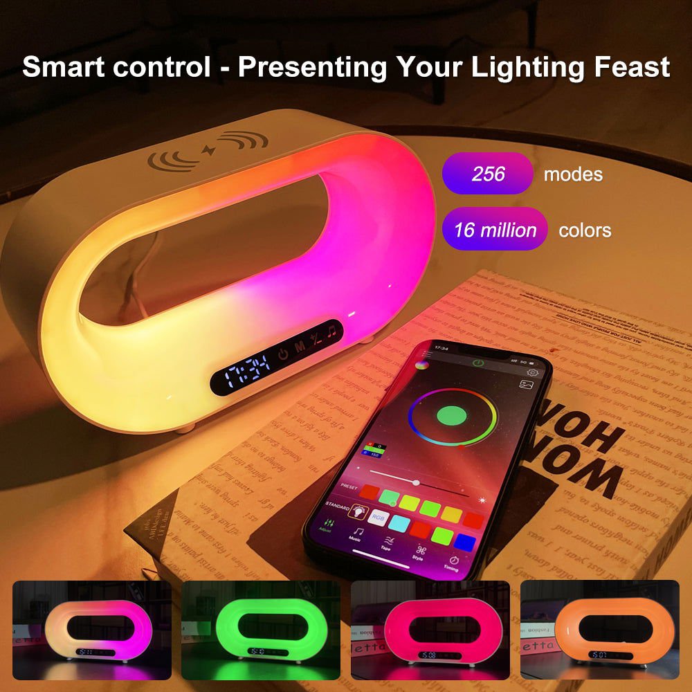 LovelyRLovely USB / White LovelyRLovely Multi-function 3 In 1 APP Control RGB Atmosphere LED Night Light