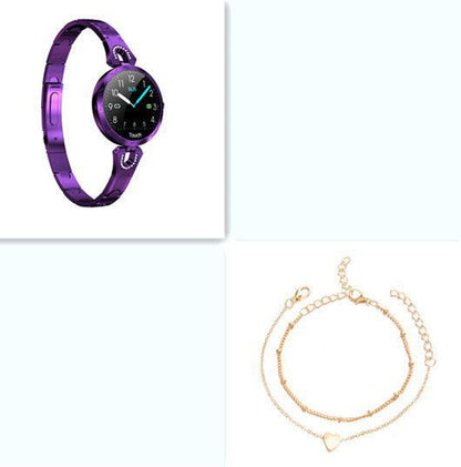 LovelyRLovely Violet with Bracelet LovelyRLovely Women's Smart Waterproof Smartwatch