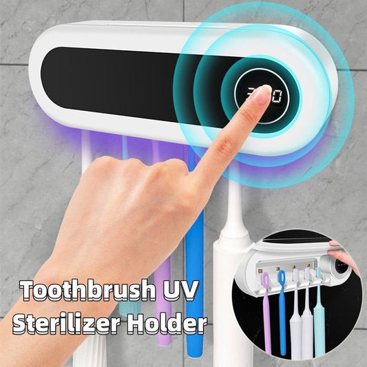 LovelyRLovely Wall Mounted Toothbrush Holder S Ivory White LovelyRLovely Wall Mounted Smart Toothbrush Holder