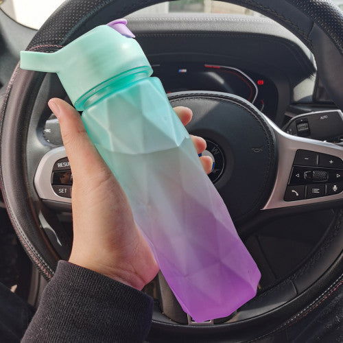 LovelyRLovely Water Bottle Greenpurple gradient LovelyRLovely Large Capacity Spray Water Bottle