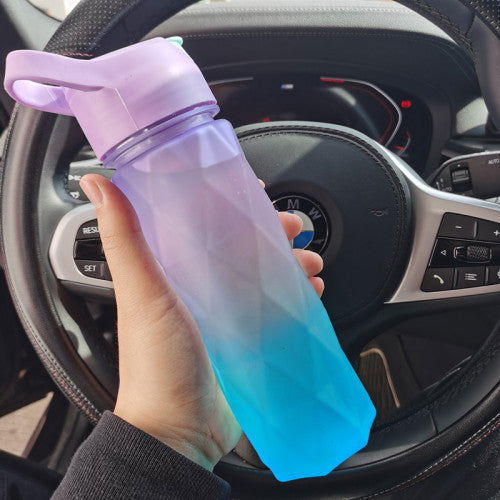 LovelyRLovely Water Bottle Purple and blue gradient LovelyRLovely Large Capacity Spray Water Bottle