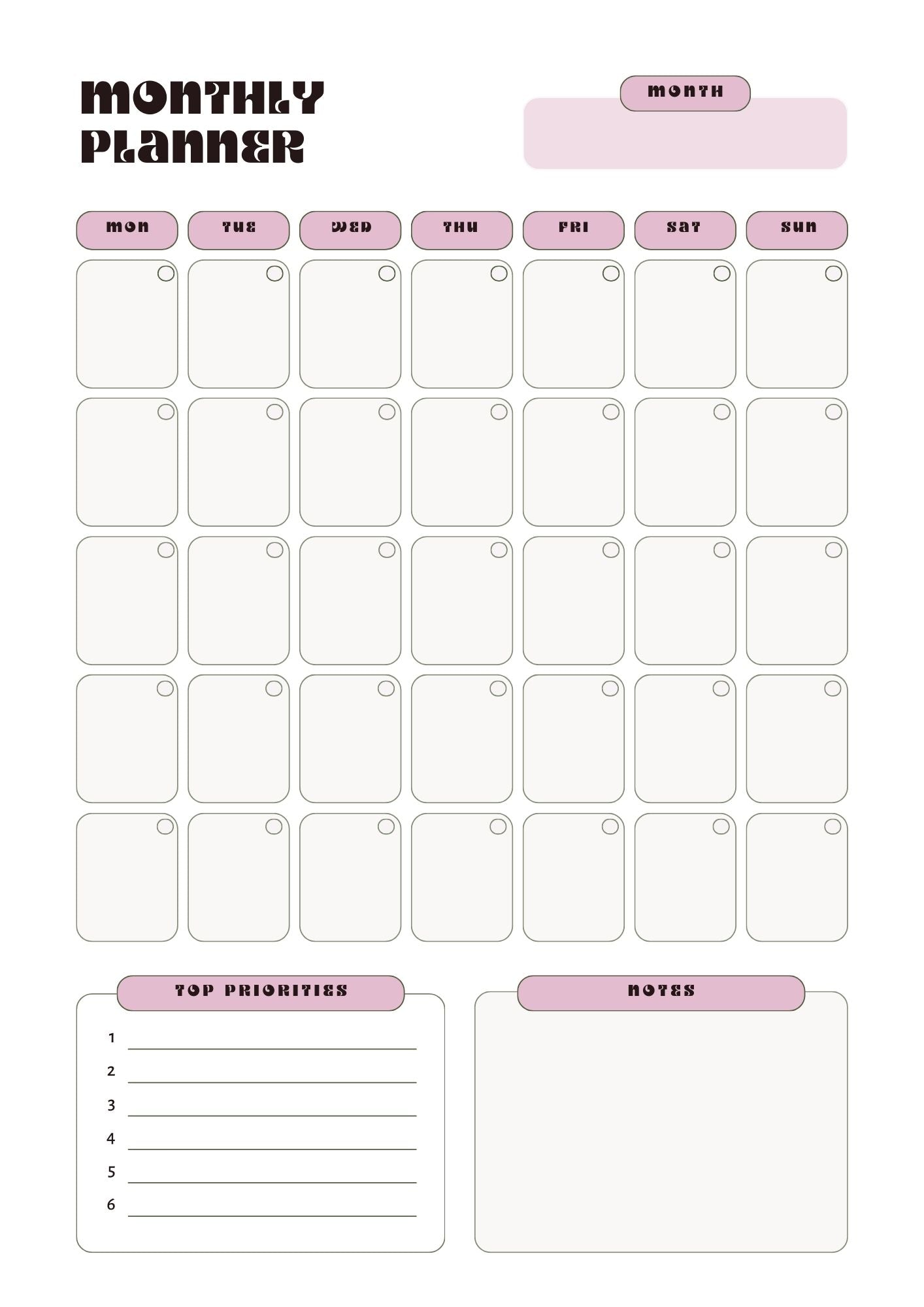 LovelyRLovely Whatever It Takes Monthly Planner Whatever It Takes Monthly Planner