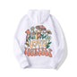 LovelyRLovely White / L Plus Size Loose Mushroom Slogan Hoodie