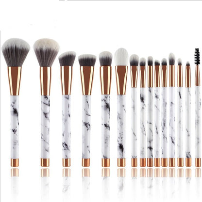 LovelyRLovely White LovelyRLovely 11pcs Marble Makeup Brush Set