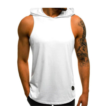 LovelyRLovely WHITE / M LovelyRLovely  Men's Sleeveless Hoodie