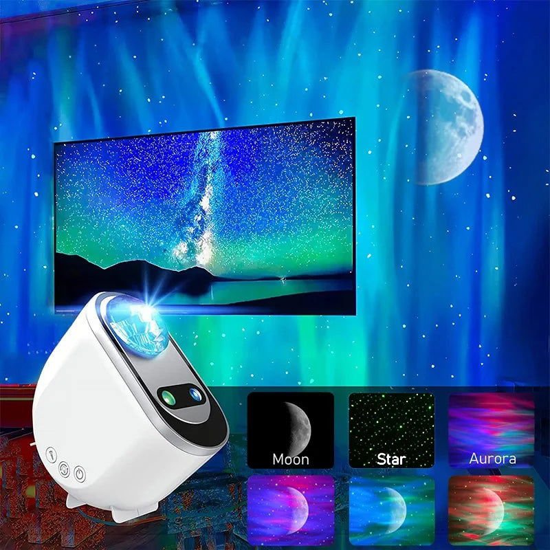 LovelyRLovely White / USB LovelyRLovely Aurora Borealis Starlight LED Galaxy  Atmosphere Projectors