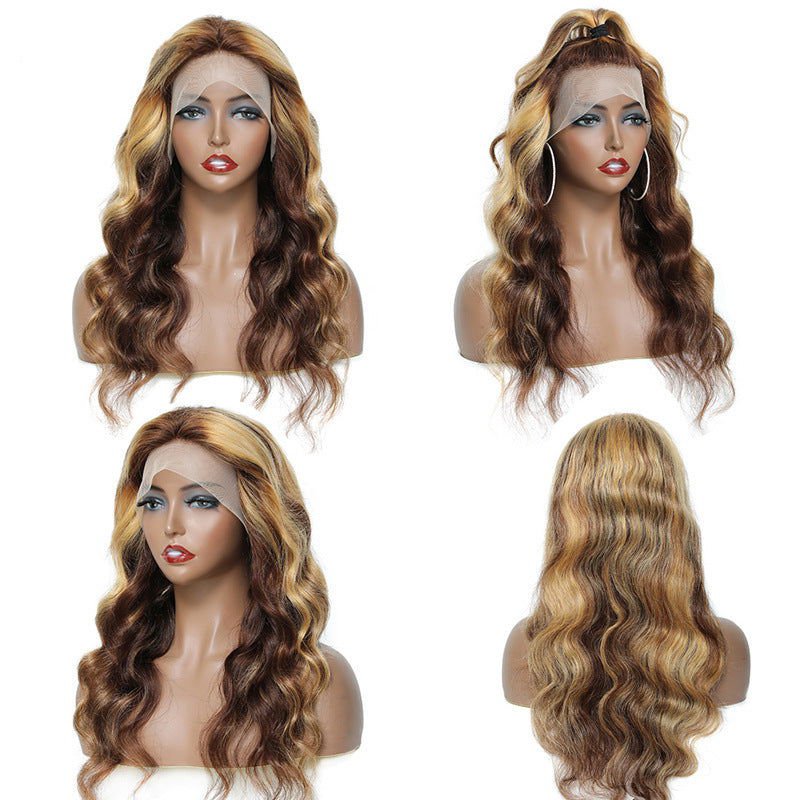 LovelyRLovely Wig Front Lace P4 27 Real Hair Headgear LovelyRLovely Front Lace P4 27 Real Hair Wig