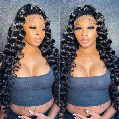 LovelyRLovely wig LovelyRLovely 200-250% Transparent Loose Deep Wave Wig