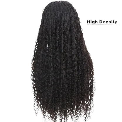 LovelyRLovely wig LovelyRLovely HD Full Lace Human Hair Boho Knotless Braids