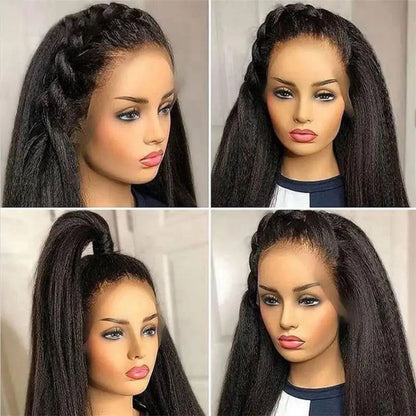 LovelyRLovely wig LovelyRLovely Transparent Kinky Straight Lace Frontal Wig