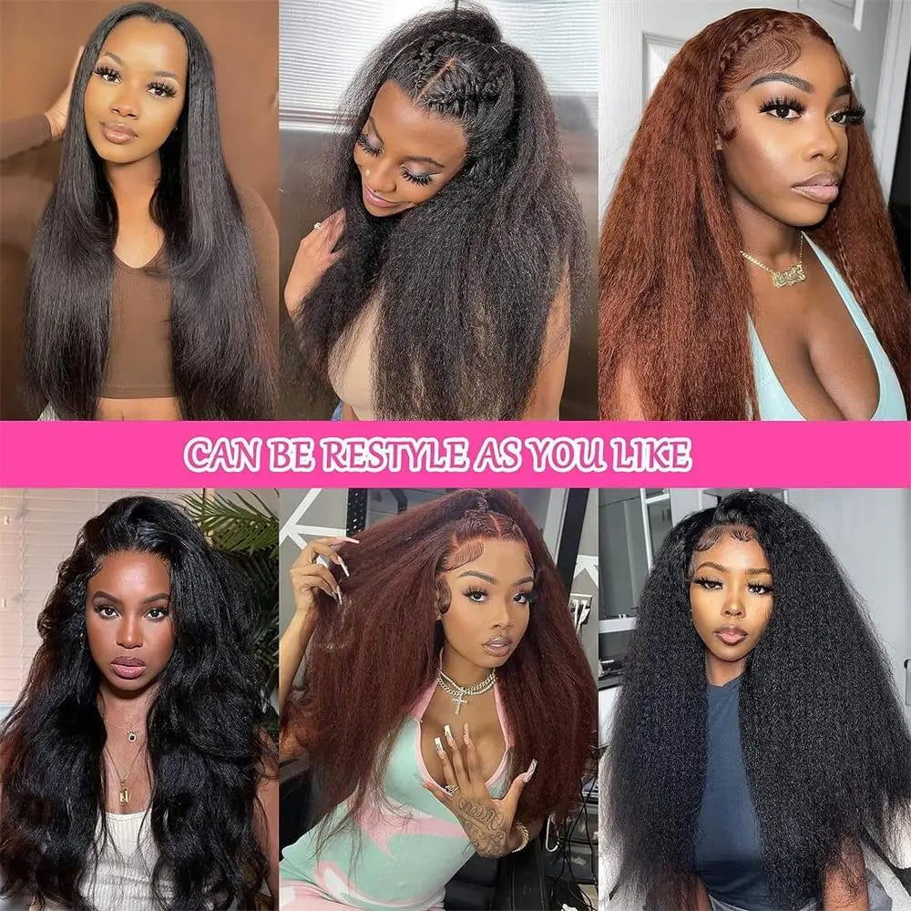 LovelyRLovely wig LovelyRLovely Transparent Kinky Straight Lace Frontal Wig