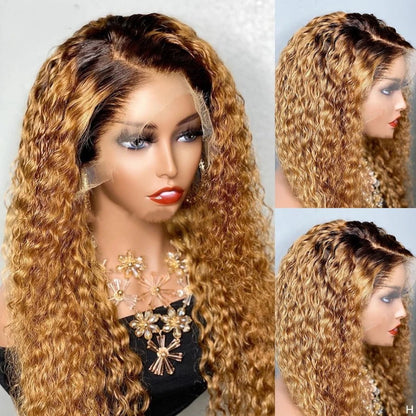 LovelyRLovely wig Ombre Blonde / 24inches LovelyRLovely Ombre Preplucked Glueless Synthetic Lace Front Wig