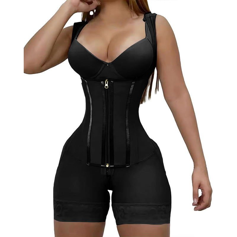 LovelyRLovely Women's 7-bone Steel Bar One-piece Corse Black / L LovelyRLovely Women's 7-bone Steel Bar One-piece Corset Belly Contracting