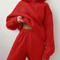 LovelyRLovely Women's Casual Hooded Sweater Two-piece Red / 3XL LovelyRLovely Women's Casual Hooded Sweater Two-piece Suit