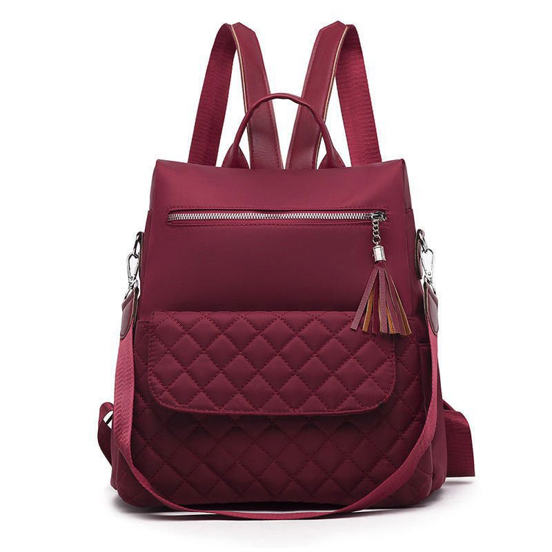 LovelyRLovely Women's Fashionable Oxford Cloth Travel Wine Red LovelyRLovely Women's Fashionable Oxford Cloth Travel & Outdoor Backpack