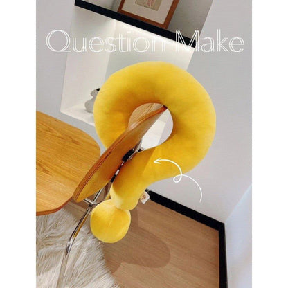 LovelyRLovely Yellow / Large LovelyRLovely Question Mark Neck Pillow Comfortable Fabric