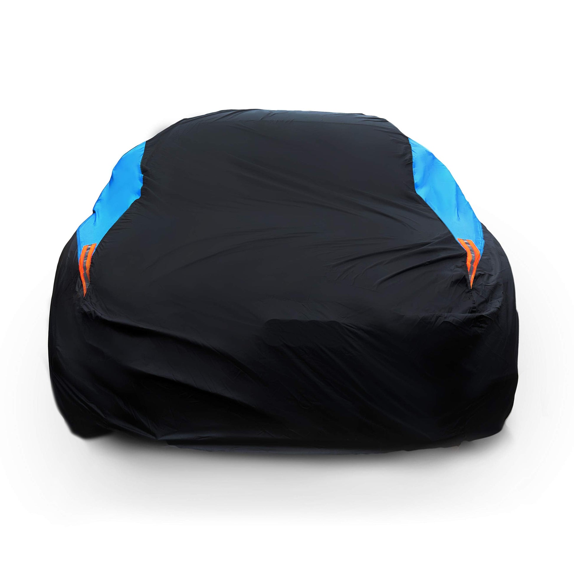 MORNYRAY MORNYRAY Waterproof Car Cover All Weather Snowproof UV Protection Windproof Outdoor Full car Cover, Universal Fit for Sedan (Fit Sedan Length 194-206 inch, Blue)