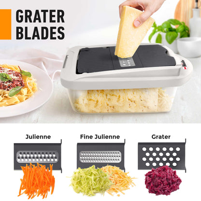 Mueller Mueller Pro-Series 10-in-1, 8 Blade Vegetable Chopper, Onion Mincer, Cutter, Dicer, Egg Slicer with Container, French Fry Cutter Potatoe Slicer, Home Essentials & Kitchen Gadgets, Salad Chopper