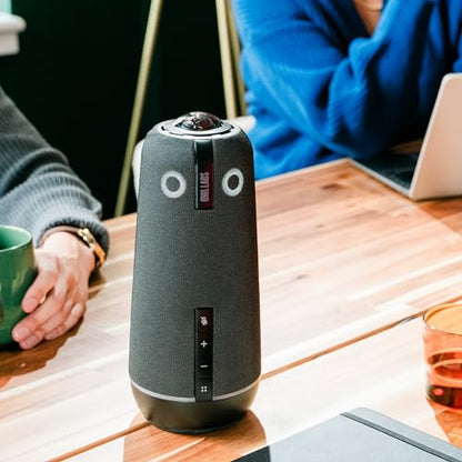 Owl Labs Meeting Owl 4+ 360-Degree, 4K Smart Video Conference Camera, Microphone, and Speaker (Automatic Speaker Focus, Smart Zooming, and Noise Equalizing)