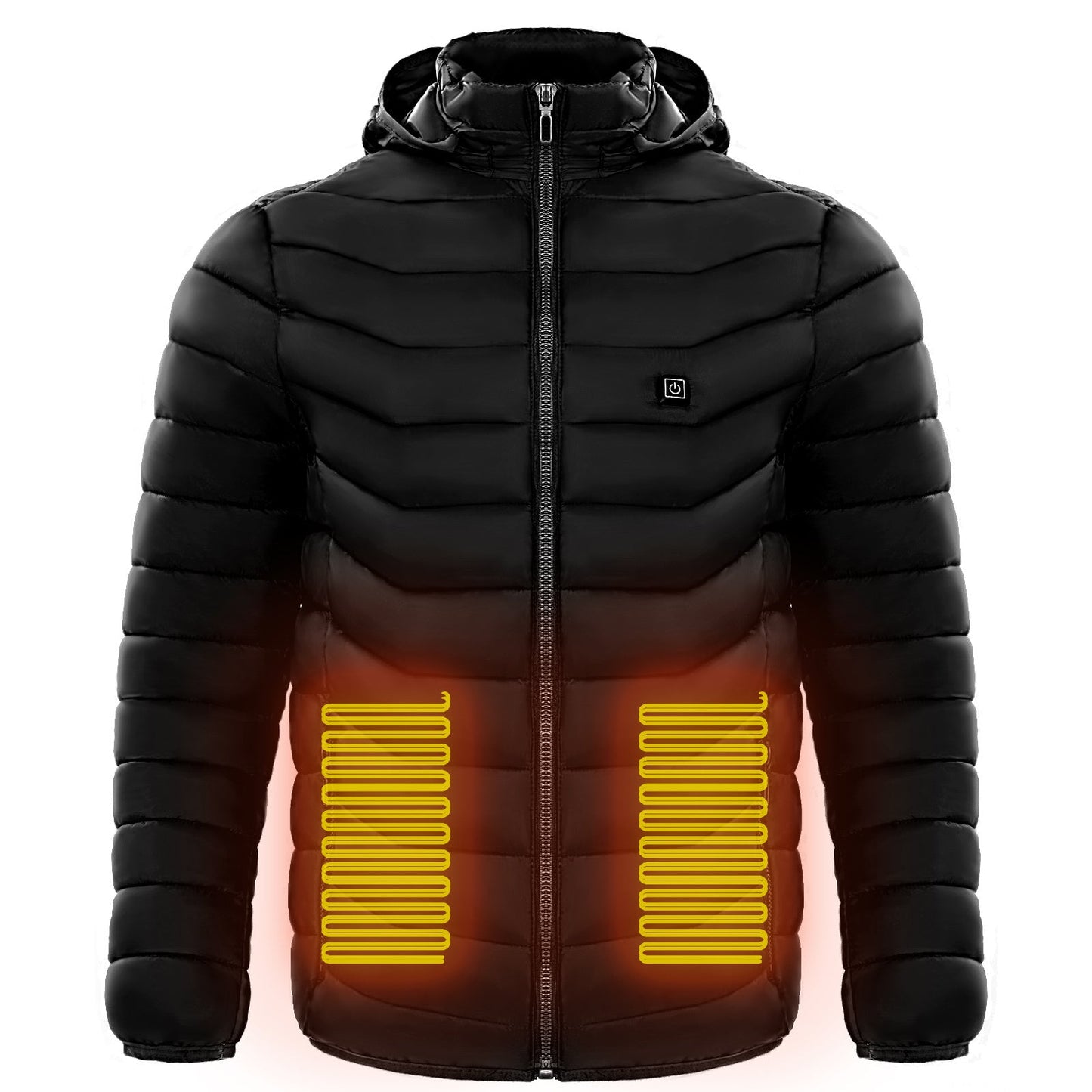 p LovelyRLovely Unisex Heated Insulated Pu Black / 2xl LovelyRLovely Unisex Heated Insulated Puffer Jacket