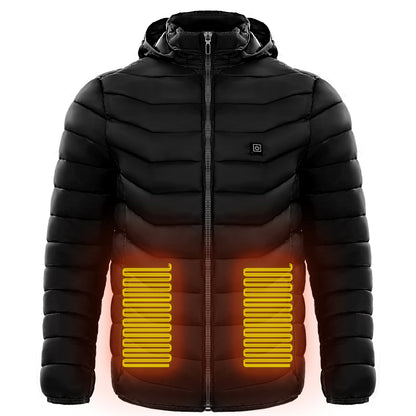 p LovelyRLovely Unisex Heated Insulated Pu Black / 2xl LovelyRLovely Unisex Heated Insulated Puffer Jacket