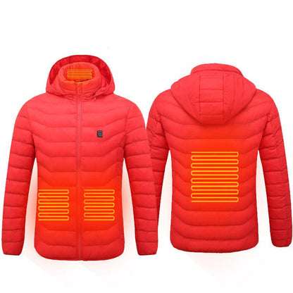 p LovelyRLovely Unisex Heated Insulated Pu Red / 2xl LovelyRLovely Unisex Heated Insulated Puffer Jacket