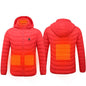 p LovelyRLovely Unisex Heated Insulated Pu Red / 2xl LovelyRLovely Unisex Heated Insulated Puffer Jacket