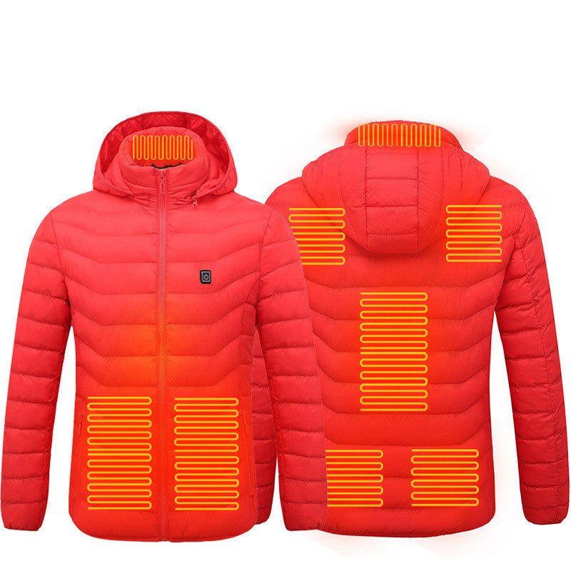 p LovelyRLovely Unisex Heated Insulated Pu Red Zone8 / 2xl LovelyRLovely Unisex Heated Insulated Puffer Jacket