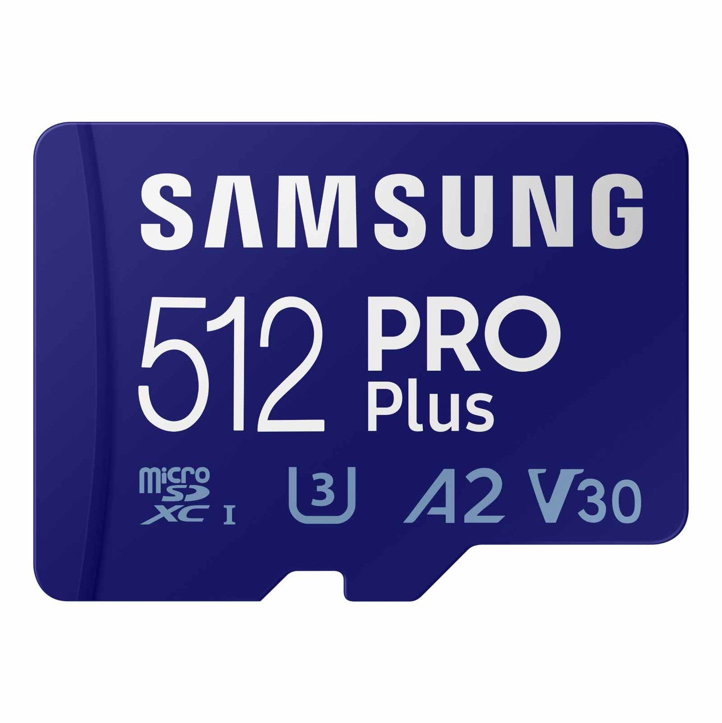 SAMSUNG SAMSUNG PRO Plus microSD Memory Card + Adapter, 512GB microSDXC, Up to 180 MB/s, Full HD & 4K UHD, UHS I, C10, U3, V30, A2, for Android Smartphones, Tablets, GoPRO, and DJI Drone (MB MD512SA/AM)